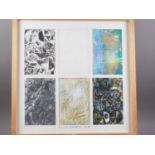 A mixed media study, "Party Piece", depictions of an abstract in various media, and another