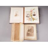 Two Victorian photograph albums, filled with carte de visite