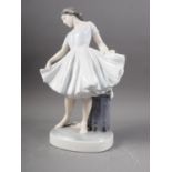 A Royal Copenhagen figure, ballet dancer (1374), 12" high