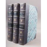 Nightingale: "Memoirs of Queen Caroline", 3 vols, J Robins & Co, 1820, rebound quarter calf (