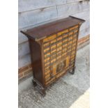 A Korean medicine cabinet, fitted numerous drawers and cupboards, 30" wide x 10" deep x 35" high