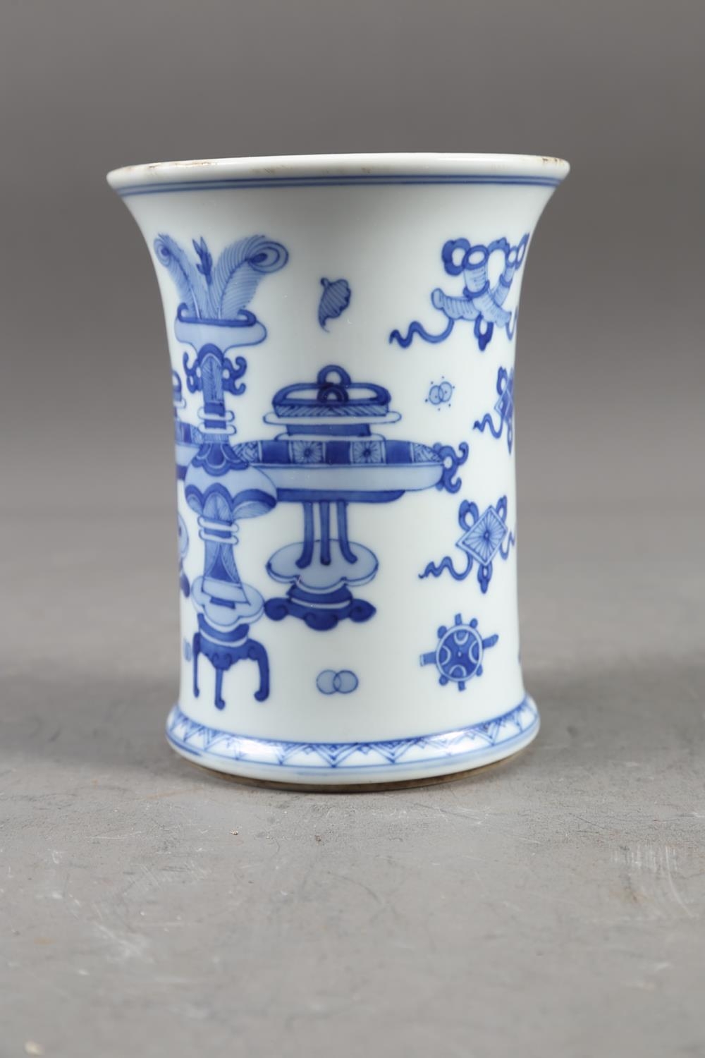 A Chinese blue and white baluster vase with dragon and flower decoration, four-character mark to - Image 4 of 18