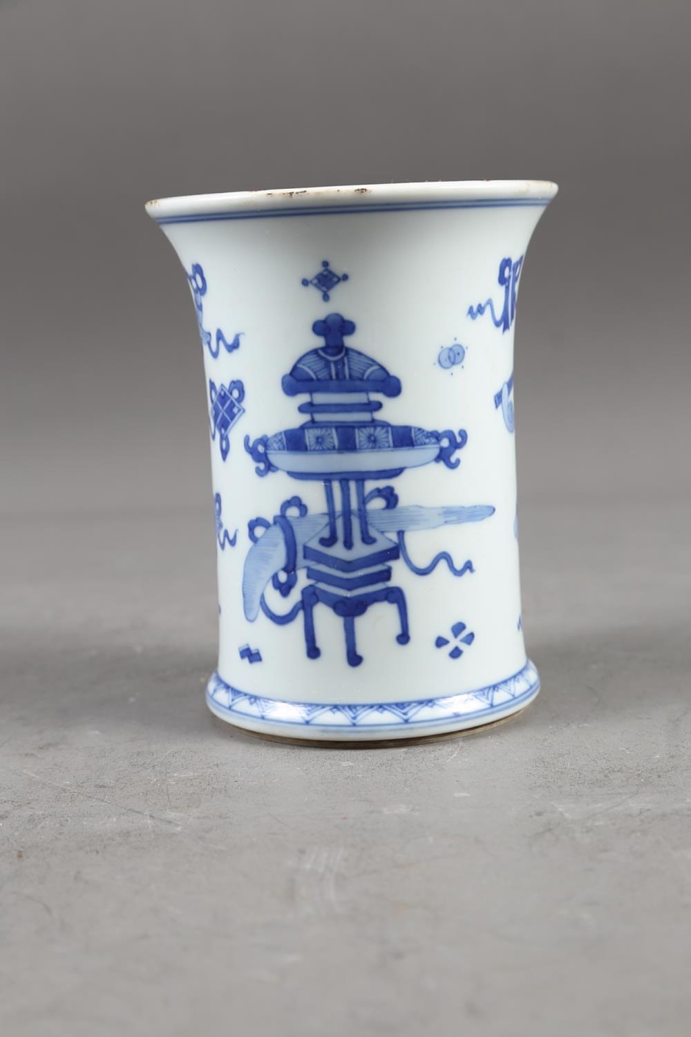 A Chinese blue and white baluster vase with dragon and flower decoration, four-character mark to - Image 2 of 18