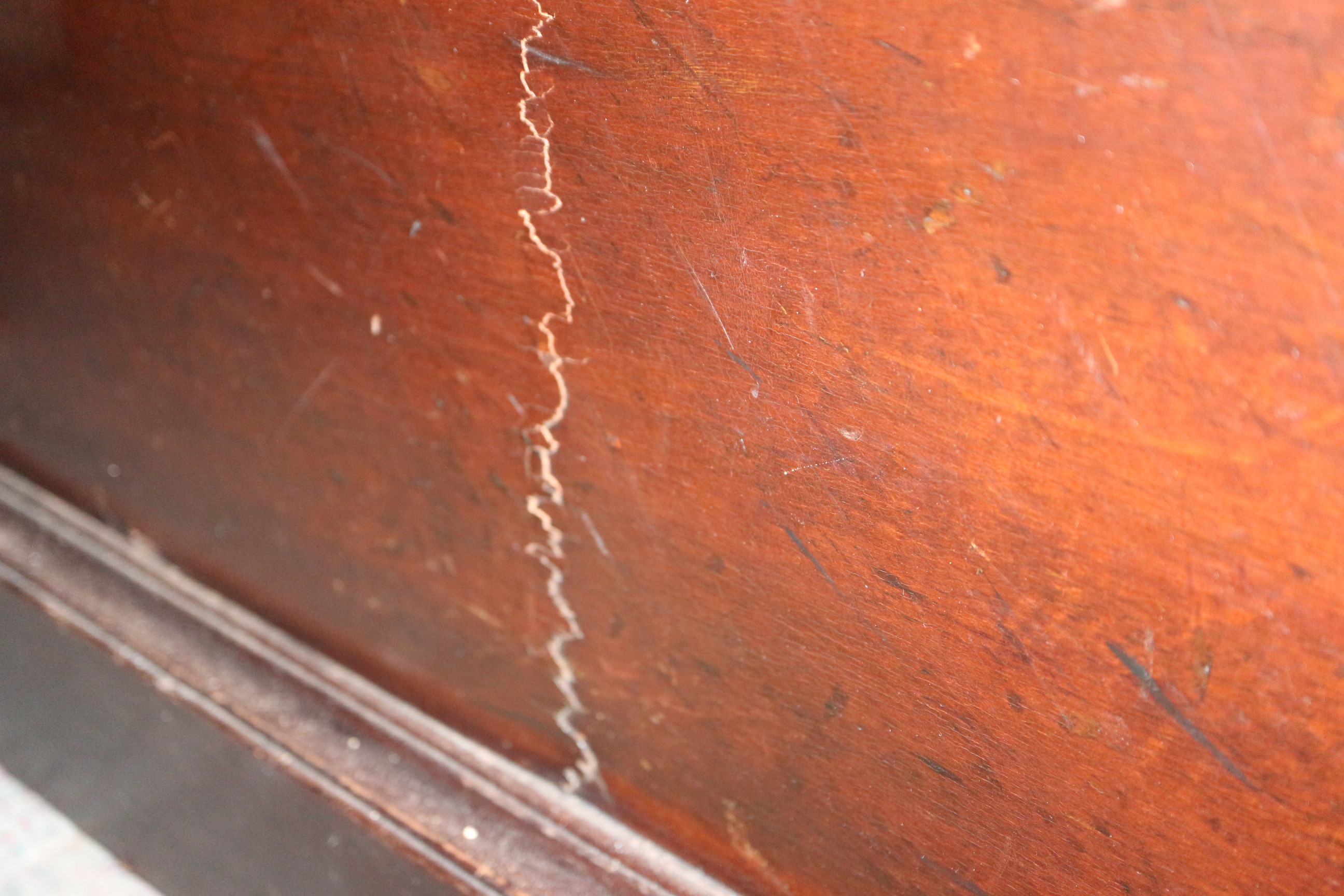 A partners early 20th century mahogany double pedestal desk with tooled lined leather top, inverse - Image 16 of 16