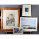 Cavendish Morton: a signed limited edition print, "Hoisting Sail", 3/150, a coloured print of an