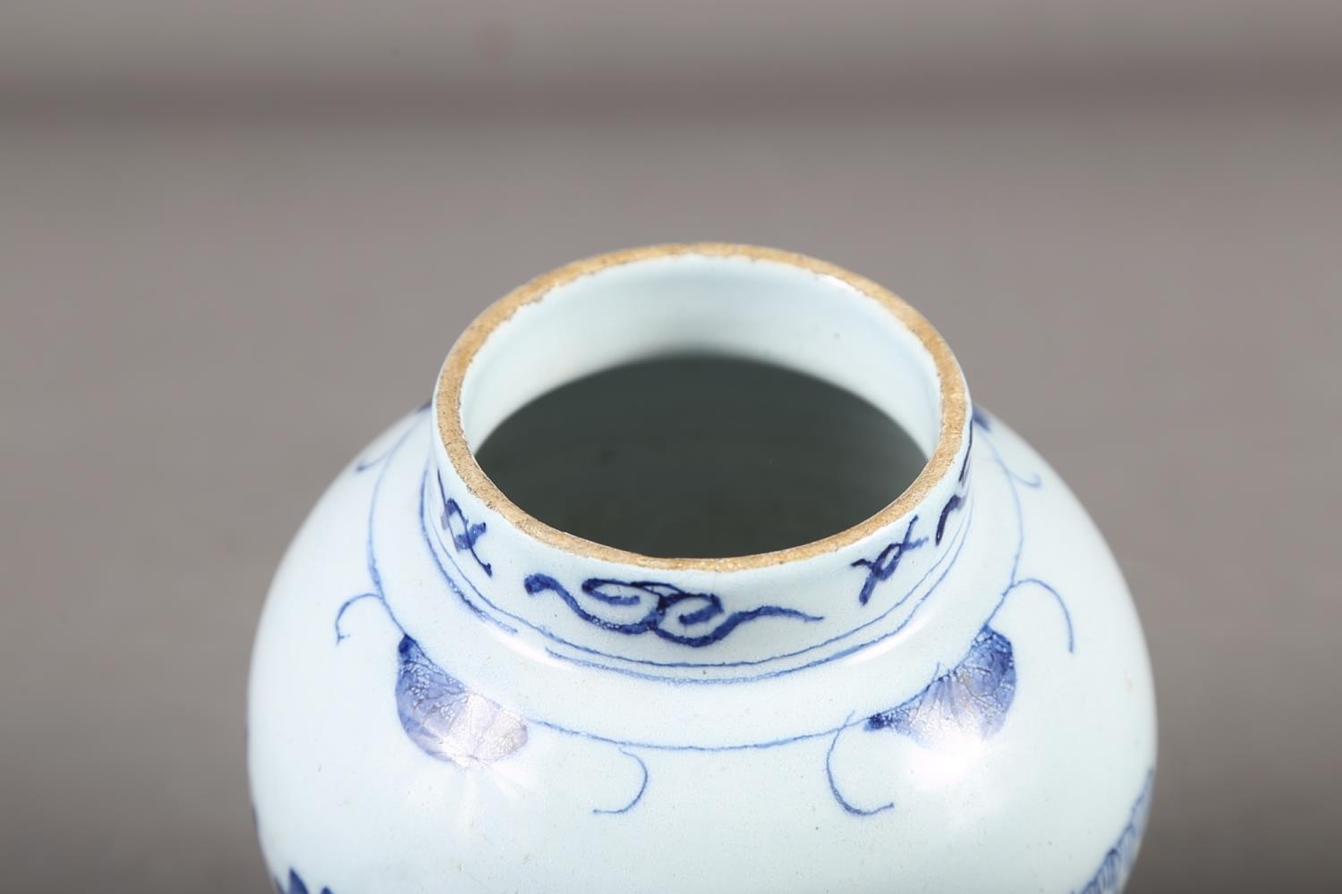 A Chinese blue and white baluster vase with dragon and flower decoration, four-character mark to - Image 17 of 18