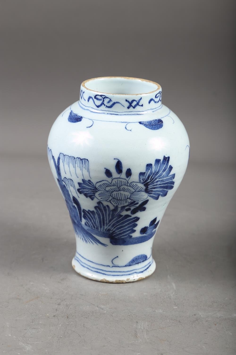 A Chinese blue and white baluster vase with dragon and flower decoration, four-character mark to - Image 15 of 18