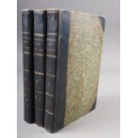 Mitford: "Our Village", 3 vols, Whitaker, 1828, quarter calf, marbled boards (uncollated)