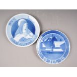 Two Royal Copenhagen Christmas plates, 1920 and 1926