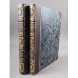 Beattie, William: "Scotland", Virtue, 1838, 2 vols, contemporary half binding, gilt spine, good,
