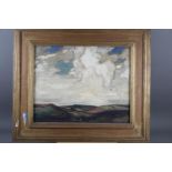 William Otway McCannell: oil on canvas, "The Glory of Devon", 15 3/4" x 19 1/2", in deep gilt frame