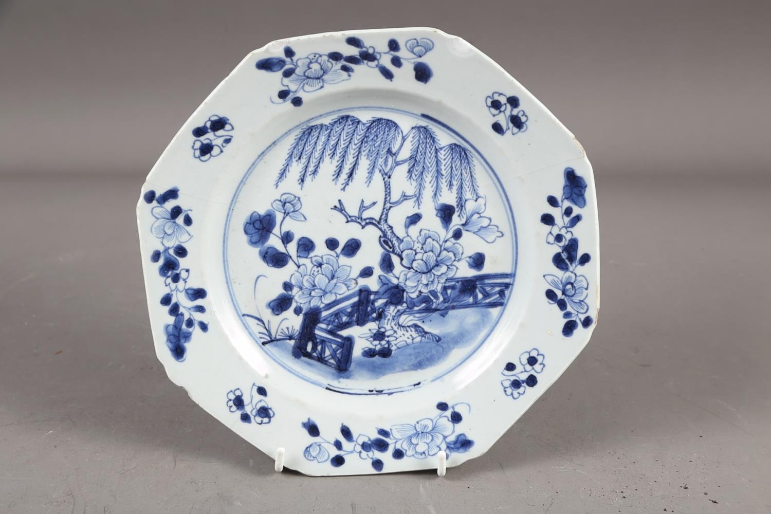 A Chinese blue and white dish with floral and scrolled decoration with seal mark to base, 7 1/2" - Image 9 of 22
