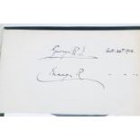 An early 20th century autograph album, including signatures of HM King George VI and Queen Mary,