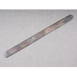 A silver letter opener/page turner, 1.6oz troy approx