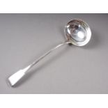 A Georgian silver Old English pattern ladle, 6.9oz troy, approx