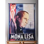 A colour film poster, "Mona Lisa", in strip frame, a Haagen Das advert poster, in gilt strip