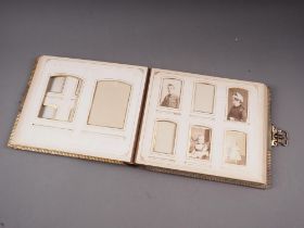 A Carte de Visite album, containing nine photographs