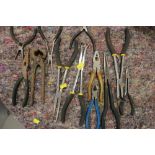 A collection of All Trade and other specialist pliars, wire cutters, etc