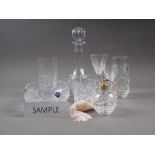 A part glass table service, including Tudor wines, five whisky tumblers, six high balls, a