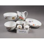 A quantity of Royal Worcester "Evesham" pattern tableware, including two tureens, flan and quiche