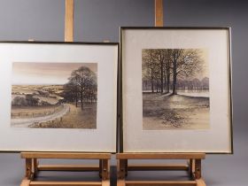 Kathleen Caddick: five signed limited edition colour prints, "Woodside Track" 73/250, and "