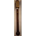A 19th century stick barometer, by Waite & Son Cheltenham