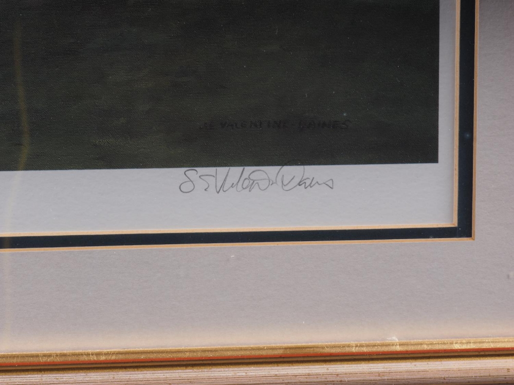 Sherrie Valentine Daines: "The Final Set", signed Virginia Wade, 272/850, and "The 18th Green St - Image 6 of 7