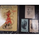 A folio of Carr's Ladder Tapes, and related adverts c1900-1930