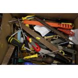 A large collection of screwdrivers, files, wrenches, etc