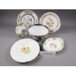 Eleven Paragon side plates, similar Minton plates, various Copeland china, a wash jug and basin, a