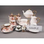 A Royal Crown Derby part coffee set, a Foley Bone China part combination service, other china, a
