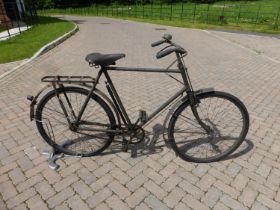 A c1944 BSA Mk V Military Bicycle with a 24-inch diamond frame numbered 140032, rear rack, correct