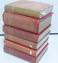The Scottish Cyclist 1889, 1891/2, 1895, and 1898/99. Six thick small quarto volumes, the covers all