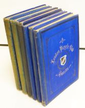 London Bicycle Club Gazette, 1880 to 1904. Six small quarto hardback volumes in blue cloth (spines