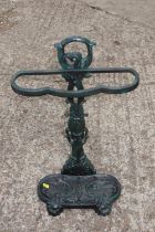 A Victorian style painted cast iron stick/umbrella stand