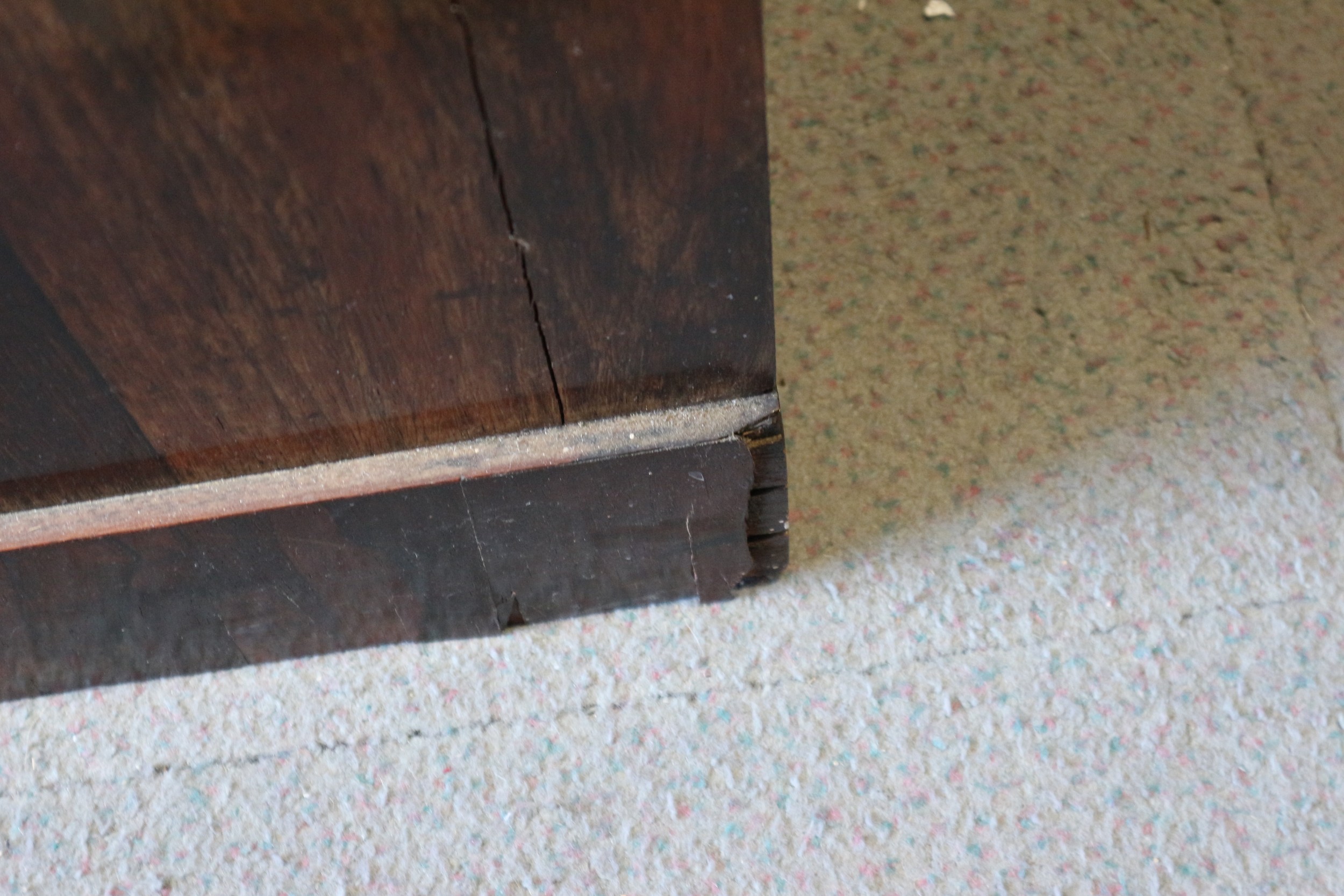 A Regency rosewood chiffonier, fitted frieze drawer over two brass lattice panel doors, on block - Image 9 of 18