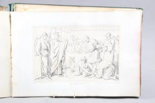 "Parables of our Lord illustrated", 30 plates by Paolo Priolo with text (loose spine and water