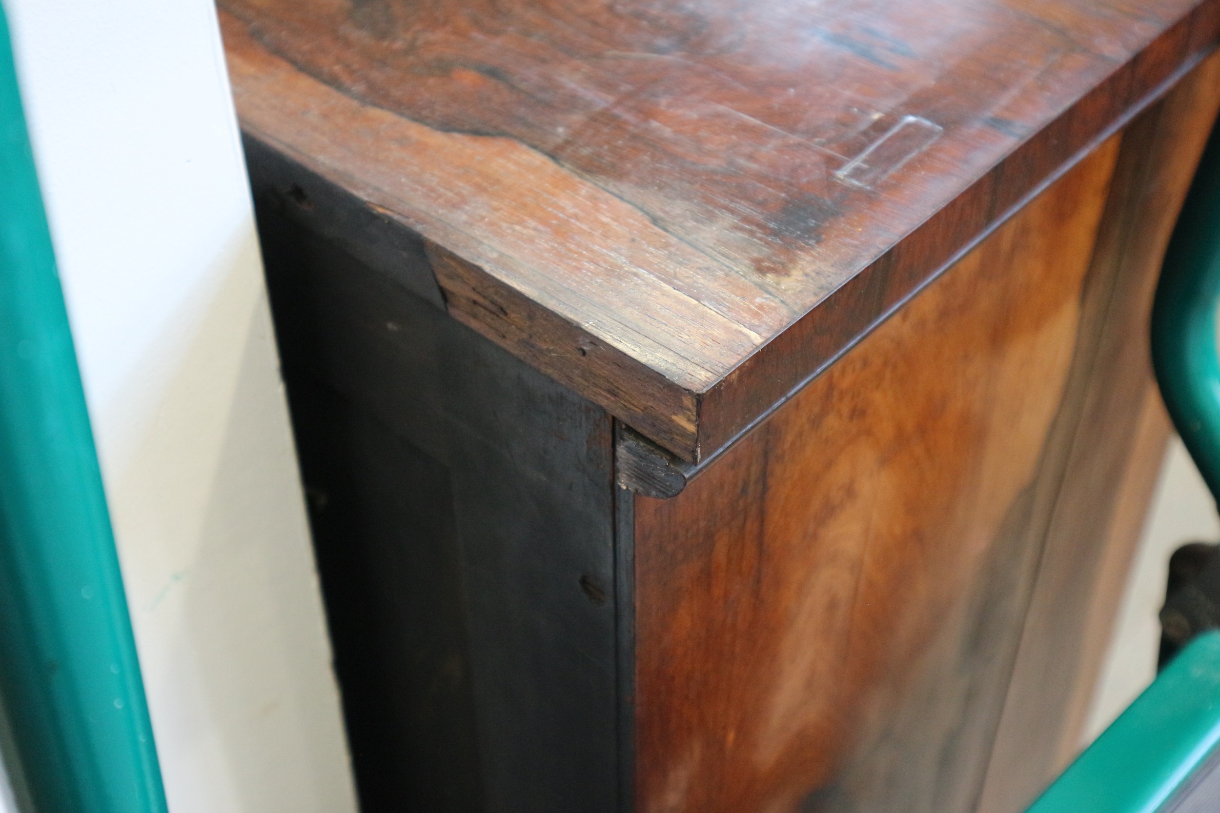 A Regency rosewood chiffonier, fitted frieze drawer over two brass lattice panel doors, on block - Image 12 of 18