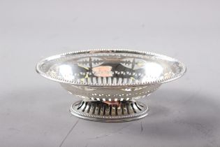 A silver openwork bonbon dish, 2.3oz troy approx