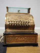 An early 20th century National Cash Register, brass number F6621183255H (working order)