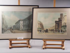 Thomas Shotter Boys: a set of ten 19th century hand-coloured lithographs, views of the City of