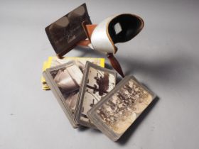 An Underwood & Underwood of New York stereoscopic with slides, including views of Scotland, Norway