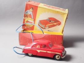 A Welstoys cable remote control Vauxhall electric toy car, Model No 101, in original box