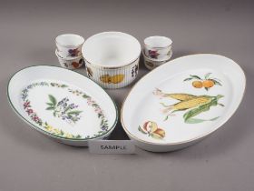 Four Royal Worcester oven to table serving dishes and a number of ramekins