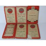 Six Ordnance Survey maps inc London, Greater London, East Kent and Eastbourne.