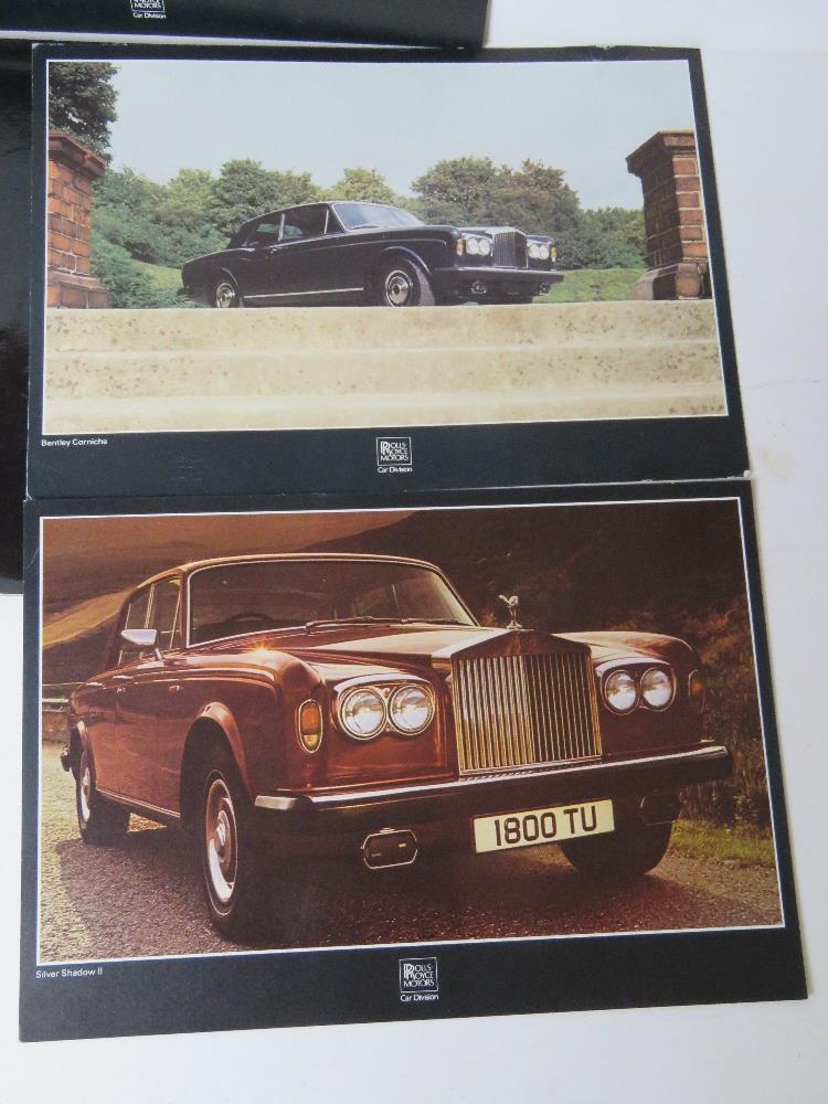 A Rolls Royce Motors Car Division brochure inc six publicity prints inc Corniche, Silver Shadow II, - Image 4 of 7