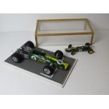 A fine scale model of a Lotus Ford racing car, c1969, as manufactured by Tamiya,