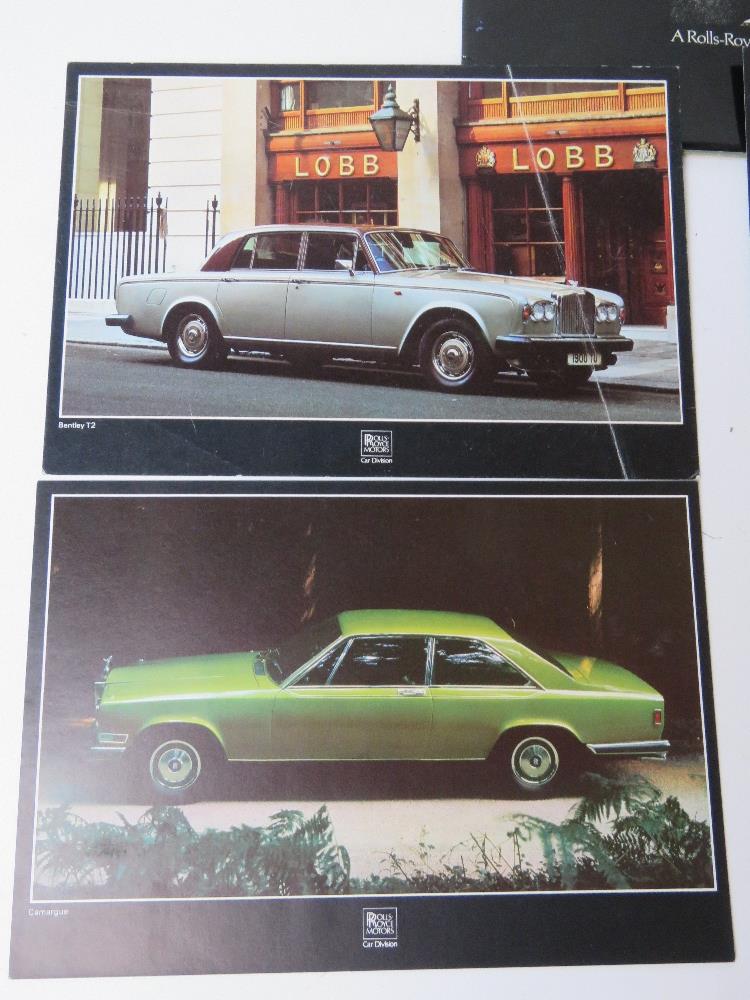 A Rolls Royce Motors Car Division brochure inc six publicity prints inc Corniche, Silver Shadow II, - Image 3 of 7