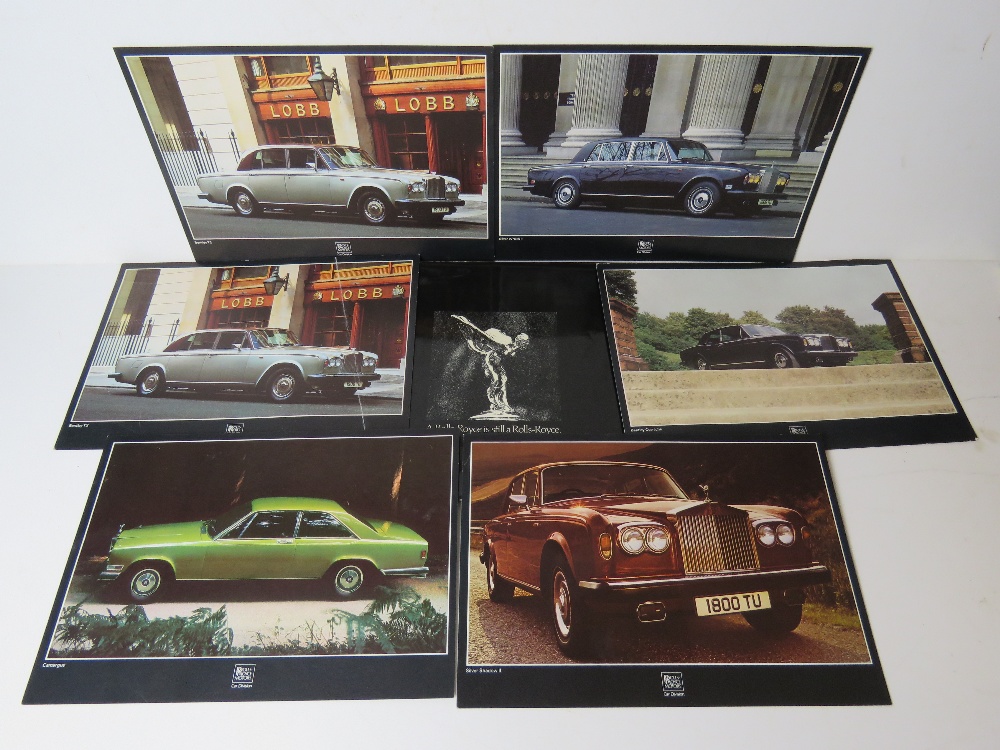 A Rolls Royce Motors Car Division brochure inc six publicity prints inc Corniche, Silver Shadow II, - Image 2 of 7