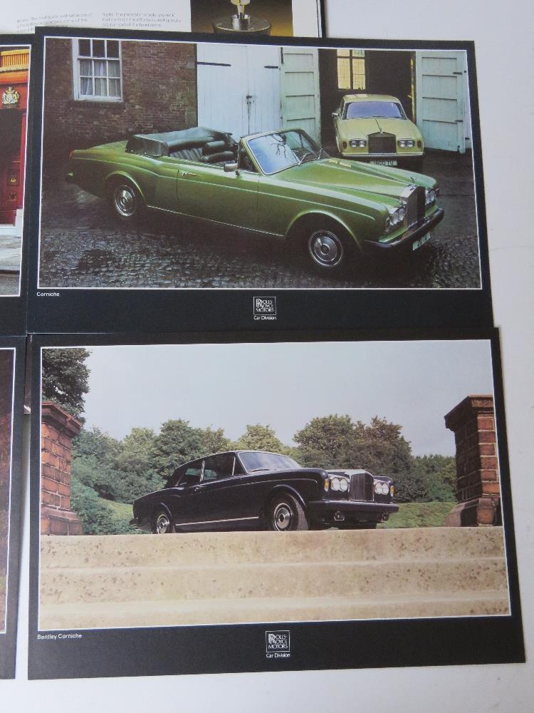 A Rolls Royce Motors Car Division brochure inc six publicity prints inc Corniche, Silver Shadow II, - Image 3 of 6